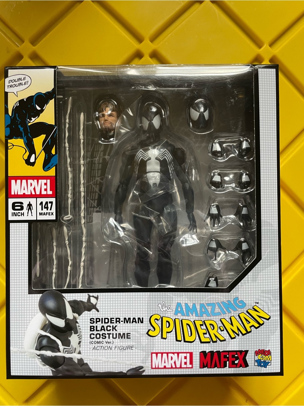 Medicome MAFEX No. 147 Spider-Man Black Costume (Comic Ver.) action